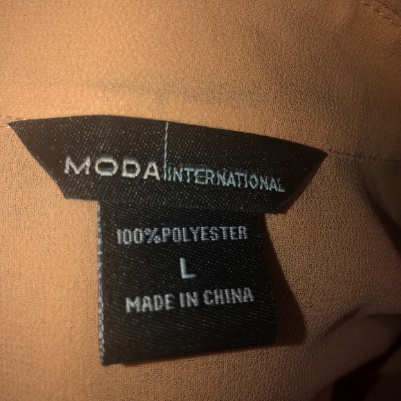 Moda International Blush Sequined Blouse - L - Picture 5 of 5